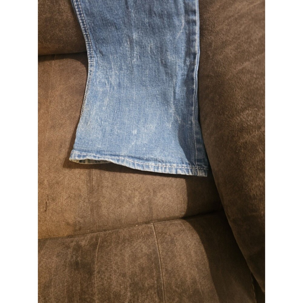Ariya Jeans Womens 13/14 Bali Low Rise Bootcut Distressed Flex Denim Blue - Picture 5 of 11